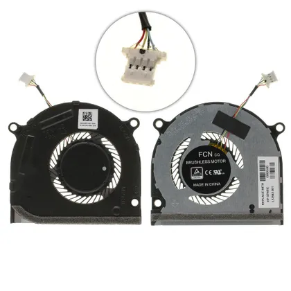 фото, Оригінальний вентилятор для ноутбука HP Envy x360 15-DS (GPU FAN), 15-DR, 15M-DS, DC 5V 0.5A, 4pin (L53542-001) (Кулер)