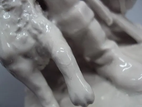 Фигура фарфор статуэтка Вербилки охотник с собакой и ружьем охота мужчина высота 19,5 см №14505 Недорого