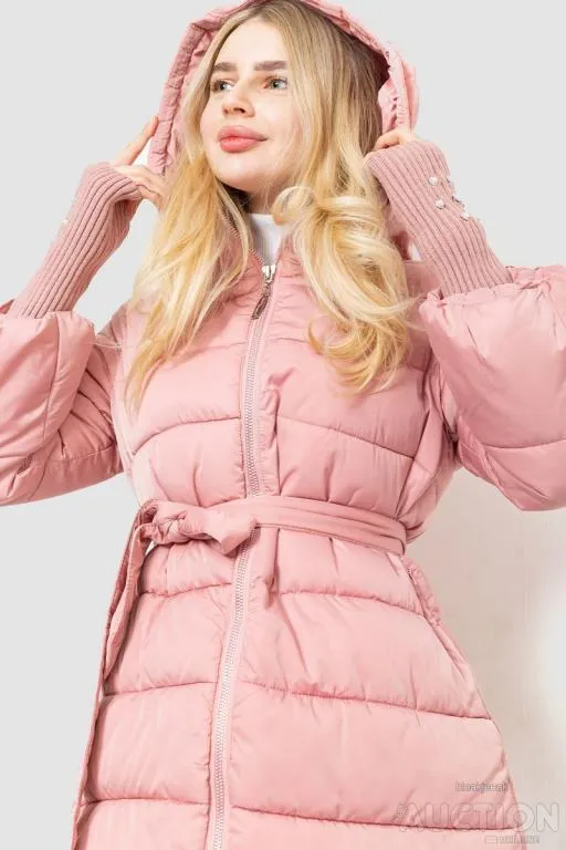 Куртка женская однотонная, цвет розовый, 131R5219 Інтернет-аукціон