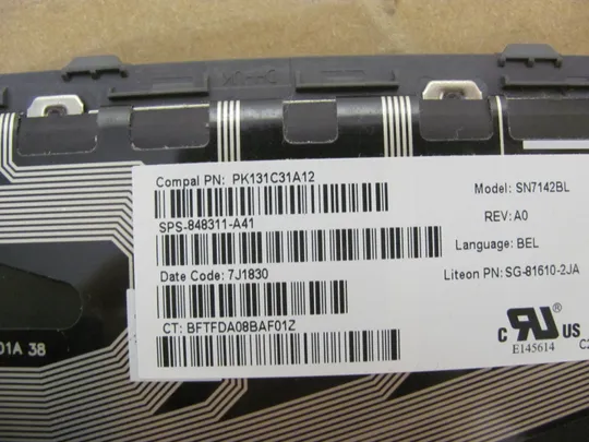 номер0952-7 клавіатура з підсвіткою 848311-a41 PK131C31A12  для HP ZBOOK 15 G3  оригінал Інтернет-аукціон