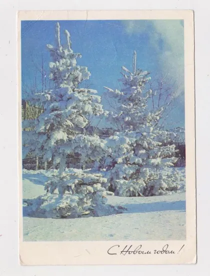 фото, З НОВИМ РОКОМ - С НОВЫМ ГОДОМ = ДМПК 1971 р. = РАСКИН = чиста ==