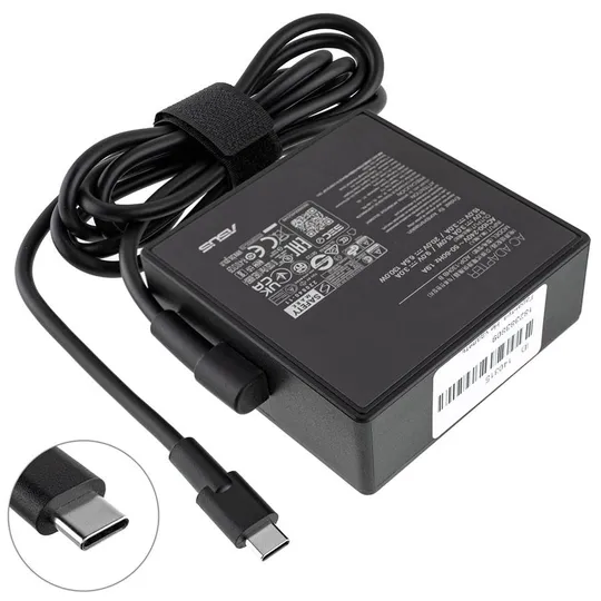 Купити Оригинальный блок питания для ноутбука ASUS TYPE-C 130W, квадратный, черный (нужен кабель!)