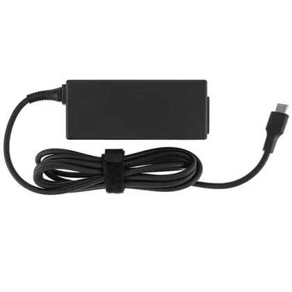 фото, Блок питания для ноутбука TYPE-C 45W, black, RECTANGULAR