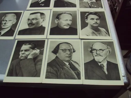 открытка набор портреты советских писателей 1961 строганова 13 шт №5737 Інтернет-аукціон