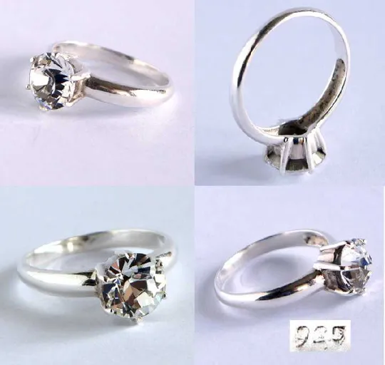 Каблучка кільце солітер з цирконом срібло 925 проба Austria Недорого