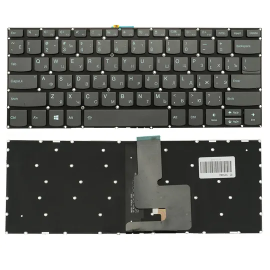 Клавіатура для ноутбука LENOVO (IdeaPad: V330-14) rus, onyx blaсk, без фрейма, підсвічування клавіш Ціна