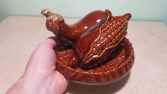 Набор для спецій керамічний Овочі облівна кераміка Вживане в Україні