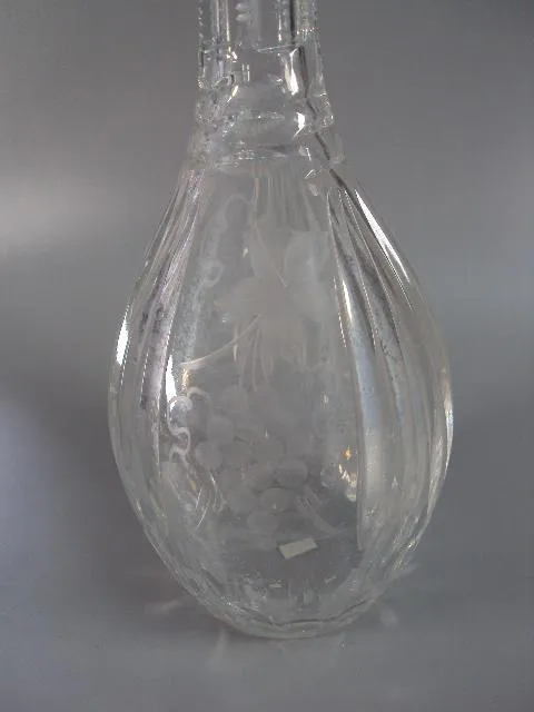 Купити Графин хрусталь узор виноград высота 37 см старый (№947)