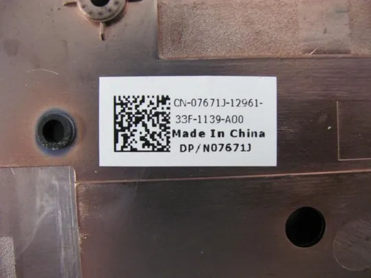 №201-3 Кришка панель палмрест та тачпад 07671J AP0M1000200 для DELL LATITUDE E5530 оригінал Продаж