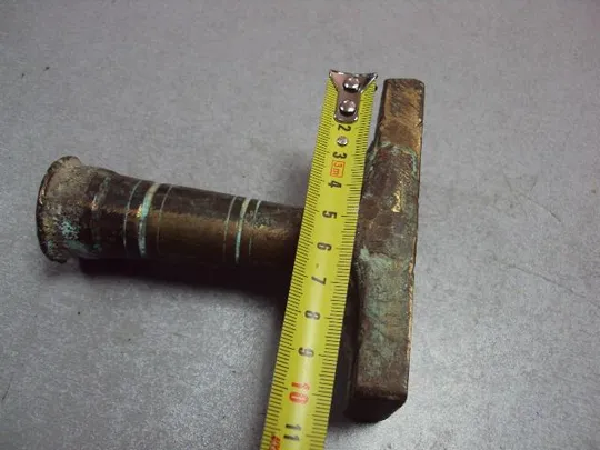 Печать прикладная Черновицкий Химзавод Мыло хозяйственное 60% ГОСТ 1955г. бронза 9,7х5 х11 см №11473 З аукціону