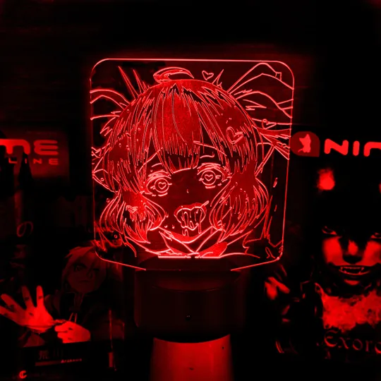 Акриловий світильник-нічник Ахеґао червоний tty-n001810 Ціна