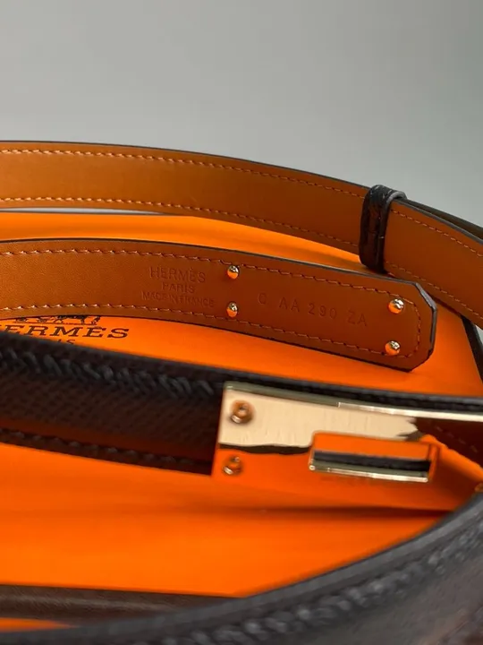 Ремінець жіночий Hermes Kelly 18 Belt Black Leather  66139 Інтернет-аукціон