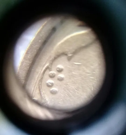 Купити (2938) 50 копійок 1994 2АГ(а)м з розколами на аверсі (50 копеек 1994 2АГ(а)м брак трапеция)