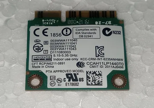 WIFI адаптер з ноутбука SONY VAIO SVS13AB1KV 6235ANHMW Ціна