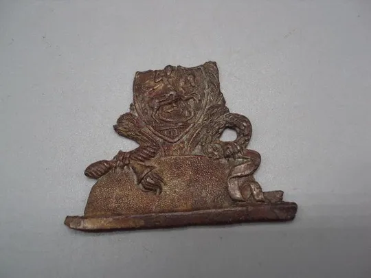 Накладка антикварная всадник Георгий Победоносец металл размер 4,5 х 3,3 см №14850 Ціна