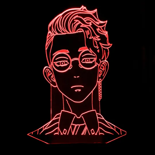 Акриловий світильник-нічник Сюдзі Ханма червоний tty-n001425 Ціна