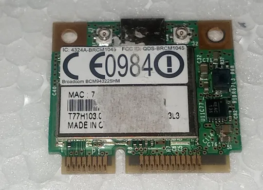 WIFI адаптер з ноутбука ACER ASPIRE 7551G 7741G Broadcom BCM943225HM T77H103 Де купити