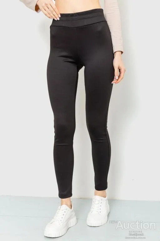 Лосины ткань микродайвинг, цвет черный, 102R5158-1 Ціна