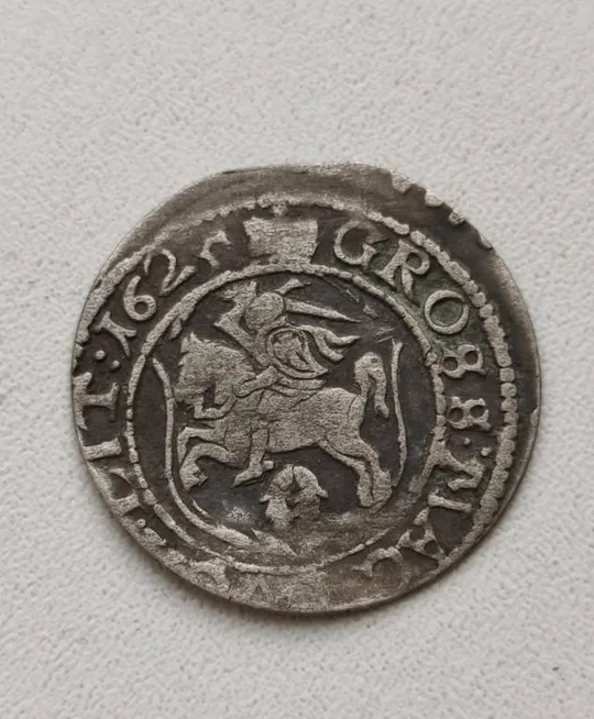 Польская монета Сигизмунда 1625 год серебро kh321 Ціна