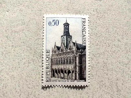 фото, Поштова марка Франція 1967 рік **