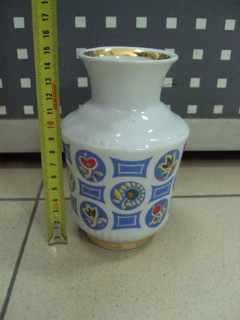 Ваза вазочка фарфор с картинками образец Тернополь с картинками 15 см ссср (№3365) №10526 Недорого