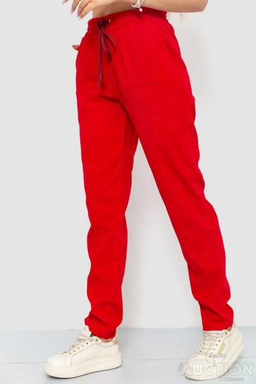 Штаны женские вельветовые, цвет красный, 102R270 З аукціону