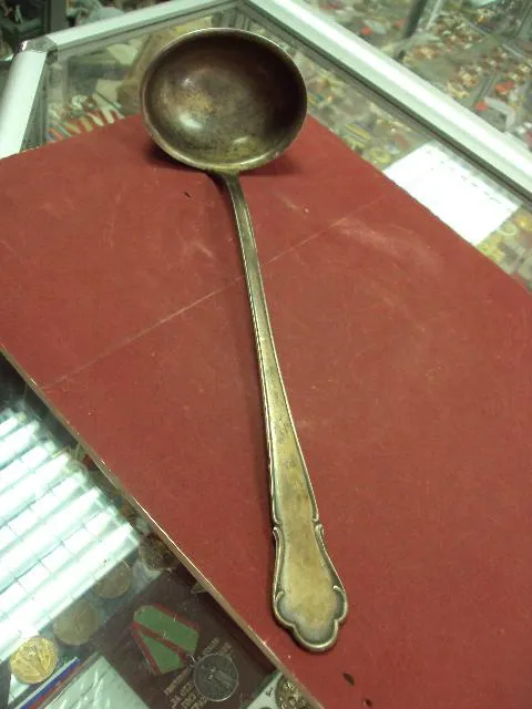 черпак мельхиор посеребрение 33 см клеймо V.S.F.100 №1726 Ціна