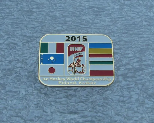 значок хоккей  Чемпионат Мира Краков Польша 2015 участник - сборная Украины Ціна