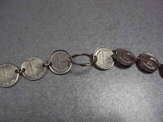 монеты ссср 1 копейка 1986, 1987 белые бусы колье длина 87 см №3560 Продаж