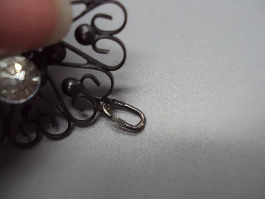 Кулон подвеска круглая цветок цветочек серебро 875 проба ссср вес 5,69 г диаметр 4,2 см №15553 Торговий майданчик