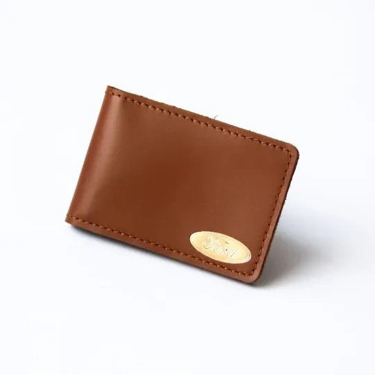 Обкладинка для автодокументів з логотипом &quot;FORD&quot; коричнева з позолотою. Ціна