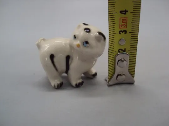 Купити Фигура фарфор статуэтка котенок миниатюра котик Европа кот высота 3,5 см под реставрацию №11754