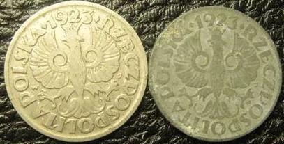 Купити 10 грошей 1923 Польща (два різновиди)