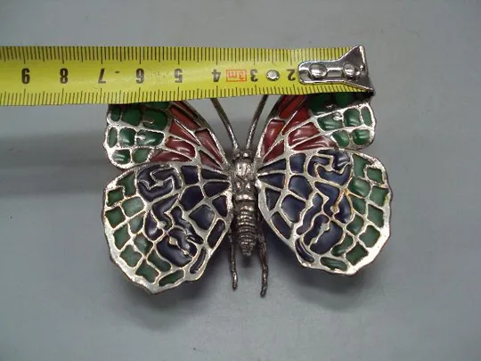 Купити Фигура миниатюра статуэтка бабочка серебро 925 проба вес 31,22 г размер 6,5х6,8х3 см №14441