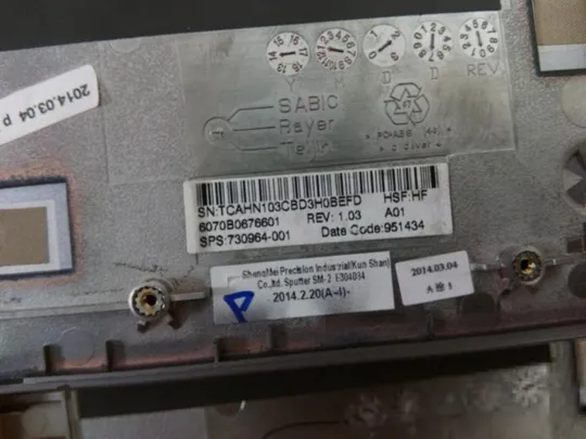 355-6 панель палмрест 6070B0676601 730964-001 для HP 740, 745, 840 G1 оригінал Недорого