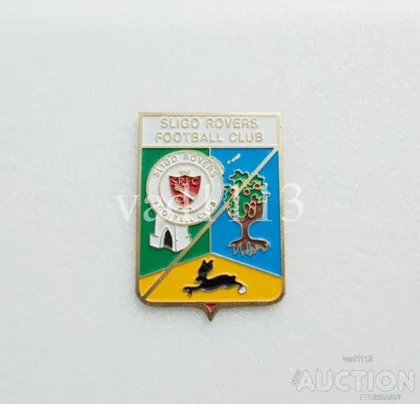фото, значок футбол  ФК Слайго Роверз Ирландия   (серия герб города и эмблема клуба)