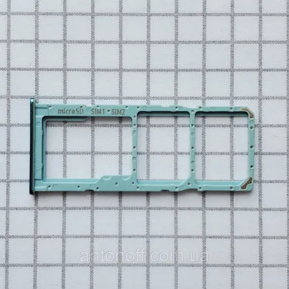 фото, Тримач сім карти Samsung A515F Galaxy A51 для телефону синій оригінал з розборки