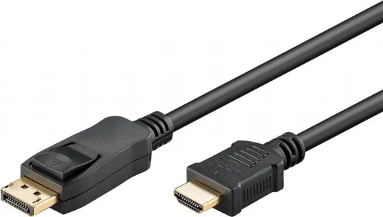 Кабель монітора-адаптер DisplayPort-HDMI M/M (HDMIекран)  1.0m Goobay (75.05.1956) v1.2 4K@30Hz D=5 Ціна
