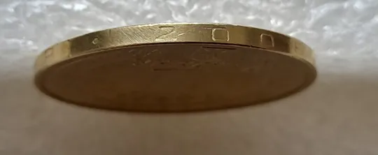 Купити (5121) 1 гривня 2006 двійний удар на реверсі + викрошка вверху "2" слова "2006" на гурті (1 гривна 2006 брак)