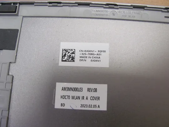 номер1004-2 кришка матриці 0JGKN1 0GTC20 AM3MN000102 для Dell Precision 17 7770  Кришка дисплея Тильна кришка Корпус матриці Верхня кришка matrix cover Top Case LCD Cover Rear Lid Back Cover Housing Cabinetоригінал На торгах