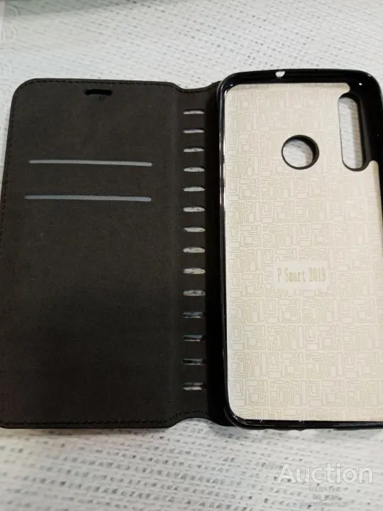 Книжка чехол экокожа для Huawei P smart 2019 черный З аукціону