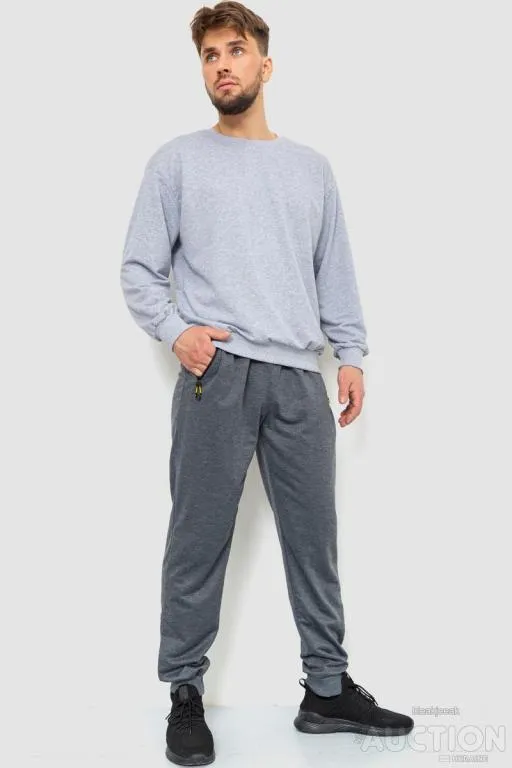 Купити Спорт штаны мужские, цвет серый, 244R41381