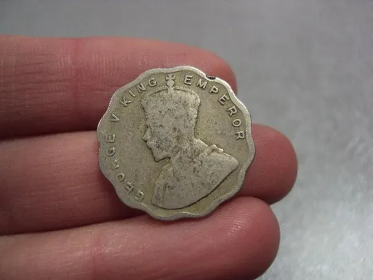 монета индия 1 рупии 1924 георг 5 №7921 З аукціону