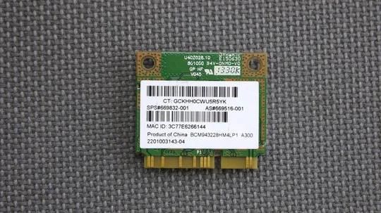 Купити 2x2 Wi-Fi Dual Band модуль Broadcom BCM943228HM4LP1 802.11a/b/g/n 300Mbit/s Mini PCI-E Card для ноут