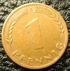 1 пфенінг 1950 F ФРН Ціна