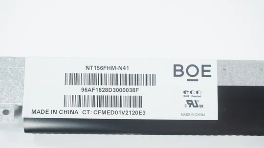 Матриця 15.6 NT156FHM-N41 (1920*1080, 30pin(eDP, 220cd/m2, 45/45/20/40(кути)), LED, SLIM(вертикальні вушки), матова, роз'єм Ціна
