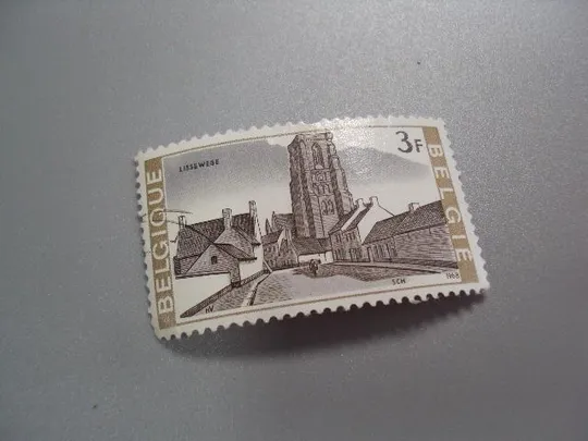 марка Бельгия 1968 город архитектура гаш №2154 Ціна
