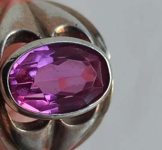 Серебряное кольцо СССР винтаж 18-18.5 размер ,клеймо звезда, 1970-e km279 Де купити