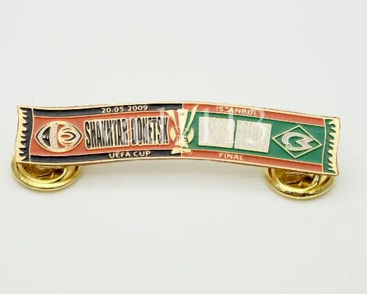 Футбол серия значков шарфы Шахтер Донецк (значок № 16). финал кубка УЕФА 2008-09 Шахтер Донецк Украина - Вердер Бремен Германия Ціна