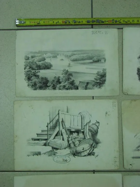 Купити литографии германия lith druck u verlag v wilh hermes in berlin лот 9 шт №8046